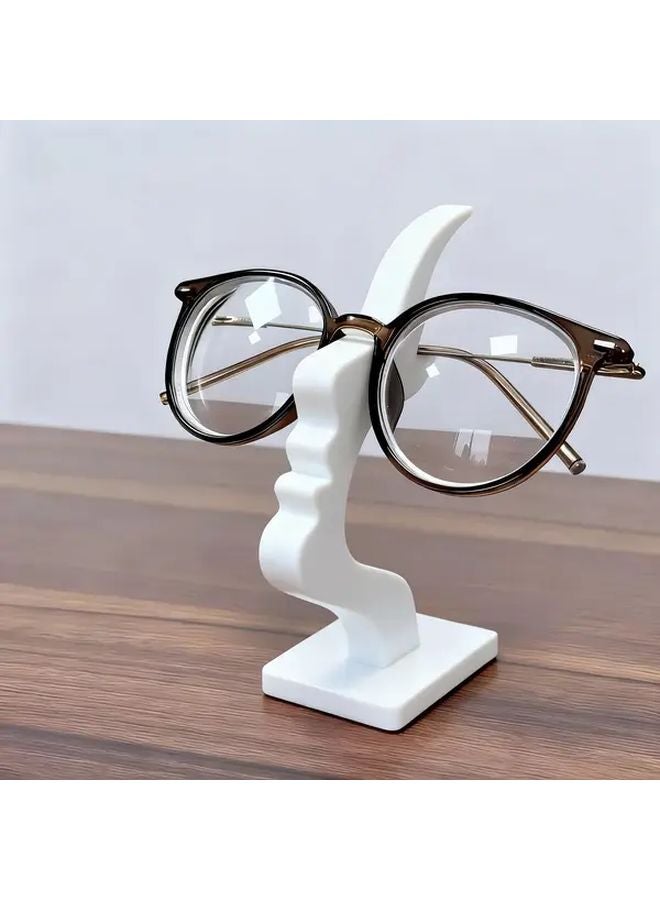 White Curved Glasses Display Stand Non Slip Base Eyeglass Frame Holder - Image 2